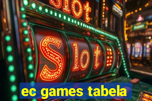 ec games tabela